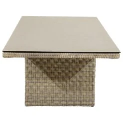 Ploß Sahara Gartentisch 220x100cm Geflecht/Glas Beige-Grau-Meliert/Light Grey -Garten Grill Geschäft 1000651 3