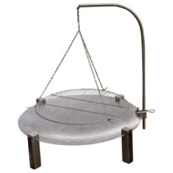 SvenskaV Space Feuerschale Ø80cm Inkl. Schwenkgrill Edelstahl Ø63cm -Garten Grill Geschäft 1016854 3
