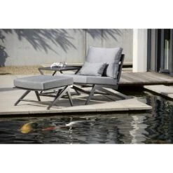 Stern Jackie Beistelltisch 50x50x46cm Aluminium/Glas Anthrazit -Garten Grill Geschäft 1026820 2