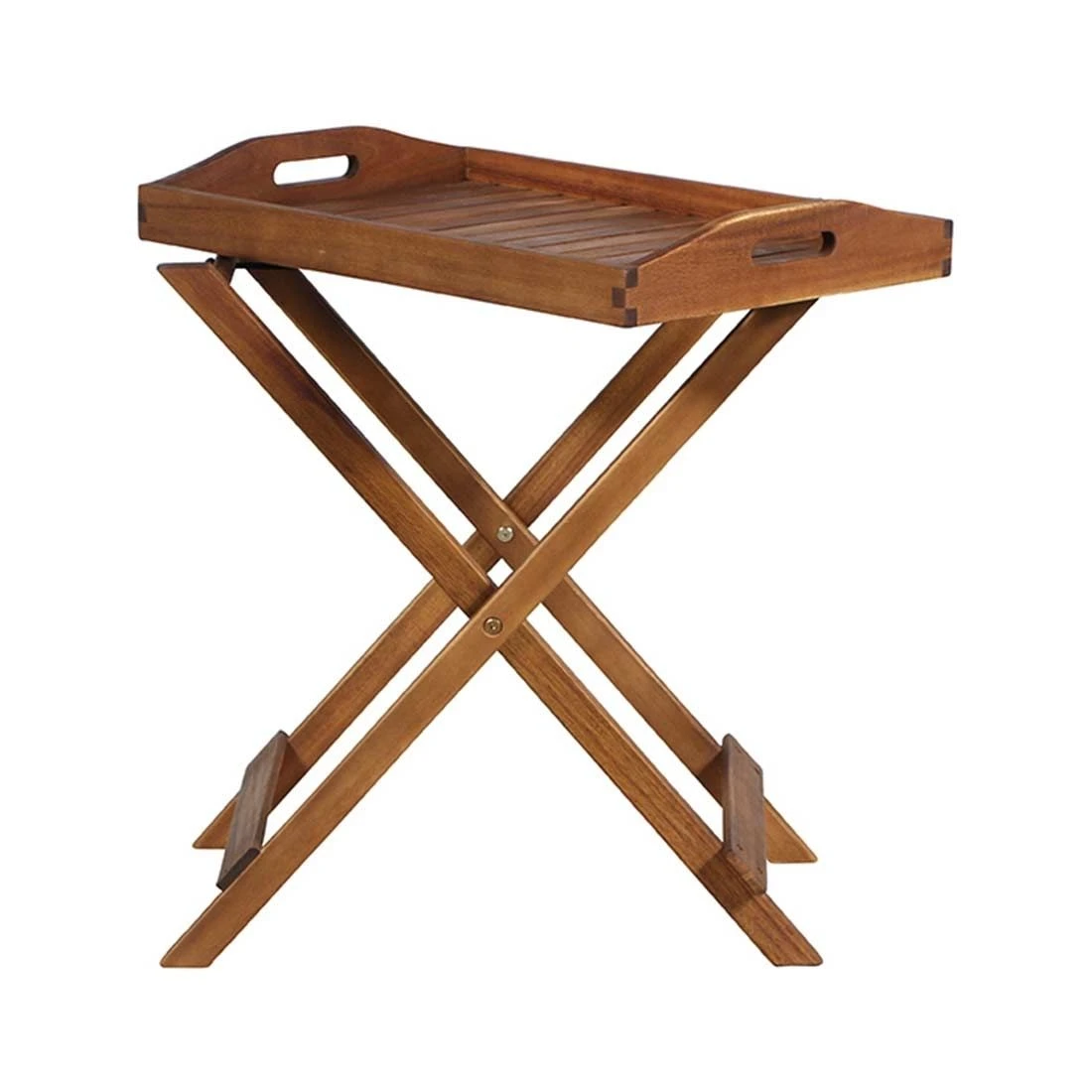 Siena Garden Astoria Tabletttisch 60x40x70cm Akazienholz Natur 4 Siena Garden Astoria Tabletttisch 60x40x70cm Akazienholz Natur – Bild 2