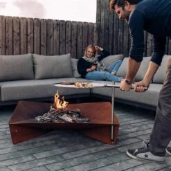 Höfats TRIPLE Grillrost Ø45cm Edelstahl Silber -Garten Grill Geschäft 1061998 4