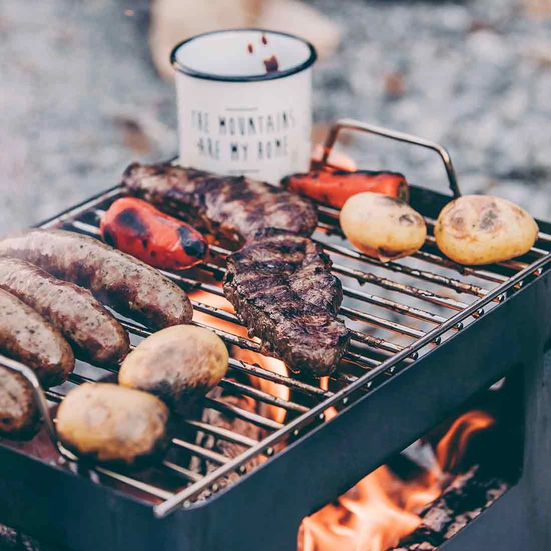 Höfats BEER BOX Grillrost Edelstahl Silber 5 Höfats BEER BOX Grillrost Edelstahl Silber – Bild 3