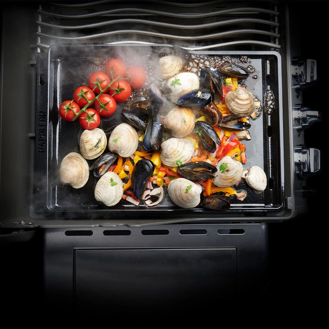 Napoleon Plancha, Gusseisen Emailliert Schwarz 7 Napoleon Plancha, Gusseisen Emailliert Schwarz – Bild 5