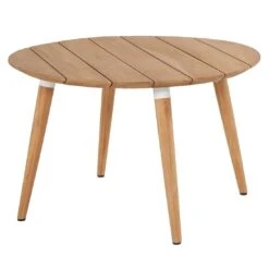 Hartman Sophie Studio Gartentisch Ø120cm Teak Natural Teak/Royal White