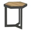 Zebra Sixx Beistelltisch 40x35cm Aluminium/Teak Graphit/Teak Natur -Garten Grill Geschäft 1101246 1