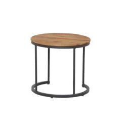 Siena Garden Baros 2er Set Beistelltische Aluminium/Teak Anthrazit -Garten Grill Geschäft 1102357 7