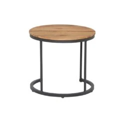 Siena Garden Baros 2er Set Beistelltische Aluminium/Teak Anthrazit -Garten Grill Geschäft 1102357 8