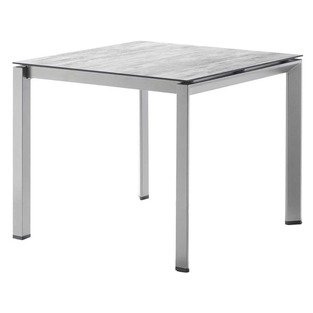 Sieger Gartentisch 90x90cm Aluminium/Polytec Graphit/Moon 3 Sieger Gartentisch 90x90cm Aluminium/Polytec Graphit/Moon