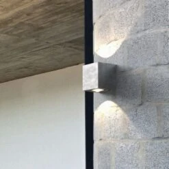 Licht-Trend Baleno Quadi LED Aussenleuchte Up&Down Zink Metal -Garten Grill Geschäft 1181106 3