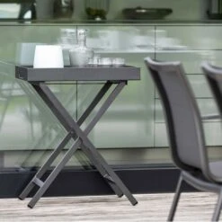 Stern Tabletttisch 60x40cm Aluminium Anthrazit -Garten Grill Geschäft 1201566 2