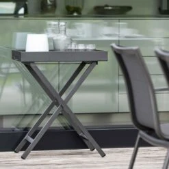 Stern Tabletttisch 60x40cm Aluminium Anthrazit -Garten Grill Geschäft 1201566 4