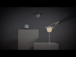 Blomus Ani Lamp Mobile LED-Leuchte Aluminium Warm Grey