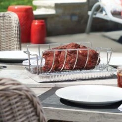 Napoleon Spare Rib- / Braten-Halter Edelstahl -Garten Grill Geschäft 1222290 3