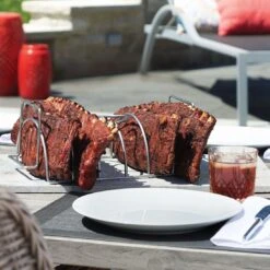 Napoleon Spare Rib- / Braten-Halter Edelstahl -Garten Grill Geschäft 1222290 4