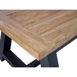 OUTLIV. Omaha Gartentisch 200x100cm Aluminium/Teak Recycelt Anthrazit/Teak -Garten Grill Geschäft 1243300 4