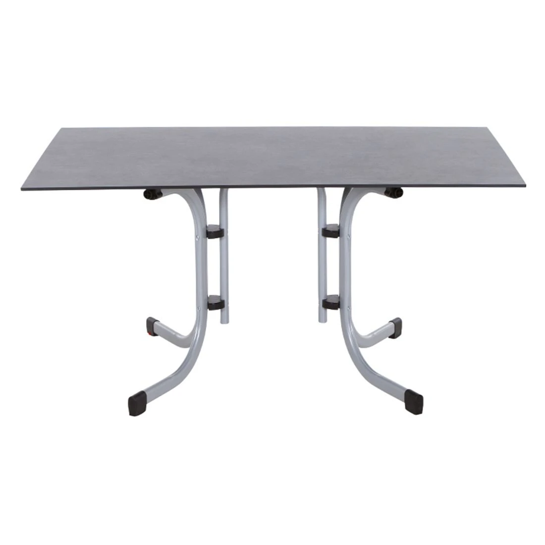 Siena Garden Sola Klapptisch 140x90 Cm Stahl/HPL Silber/Dark Stone 4 Siena Garden Sola Klapptisch 140x90 Cm Stahl/HPL Silber/Dark Stone – Bild 2