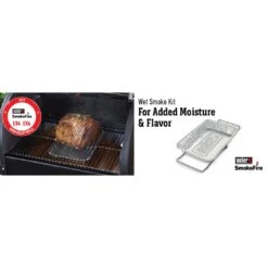 Weber Wet-Smoke-Kit Aluminiumschalen Mit Gestell Silber -Garten Grill Geschäft 1301479 5