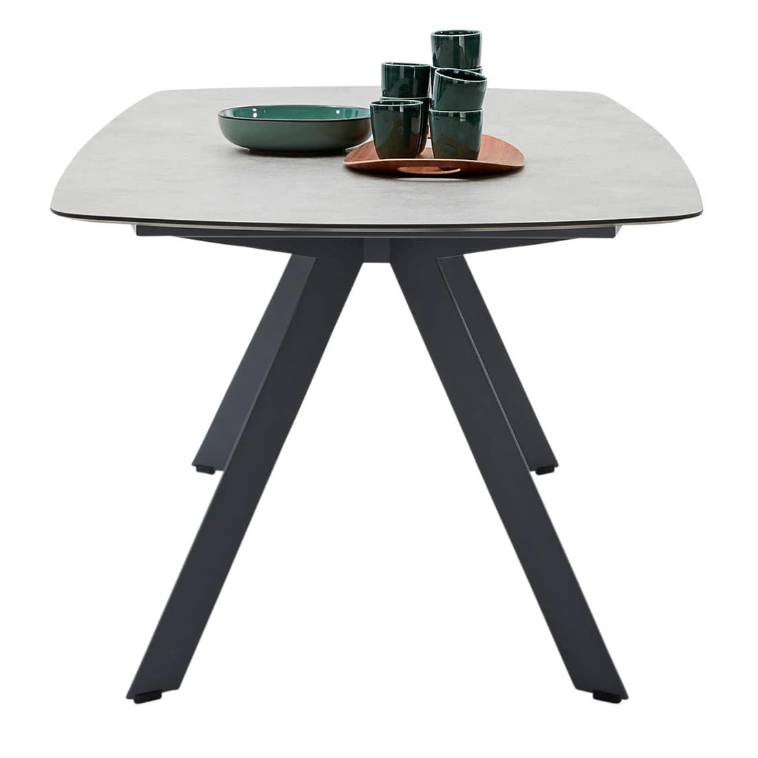 Musterring Spanien Gartentisch 200x100cm Stahl/HPL Anthrazit/Zement 5 Musterring Spanien Gartentisch 200x100cm Stahl/HPL Anthrazit/Zement – Bild 3