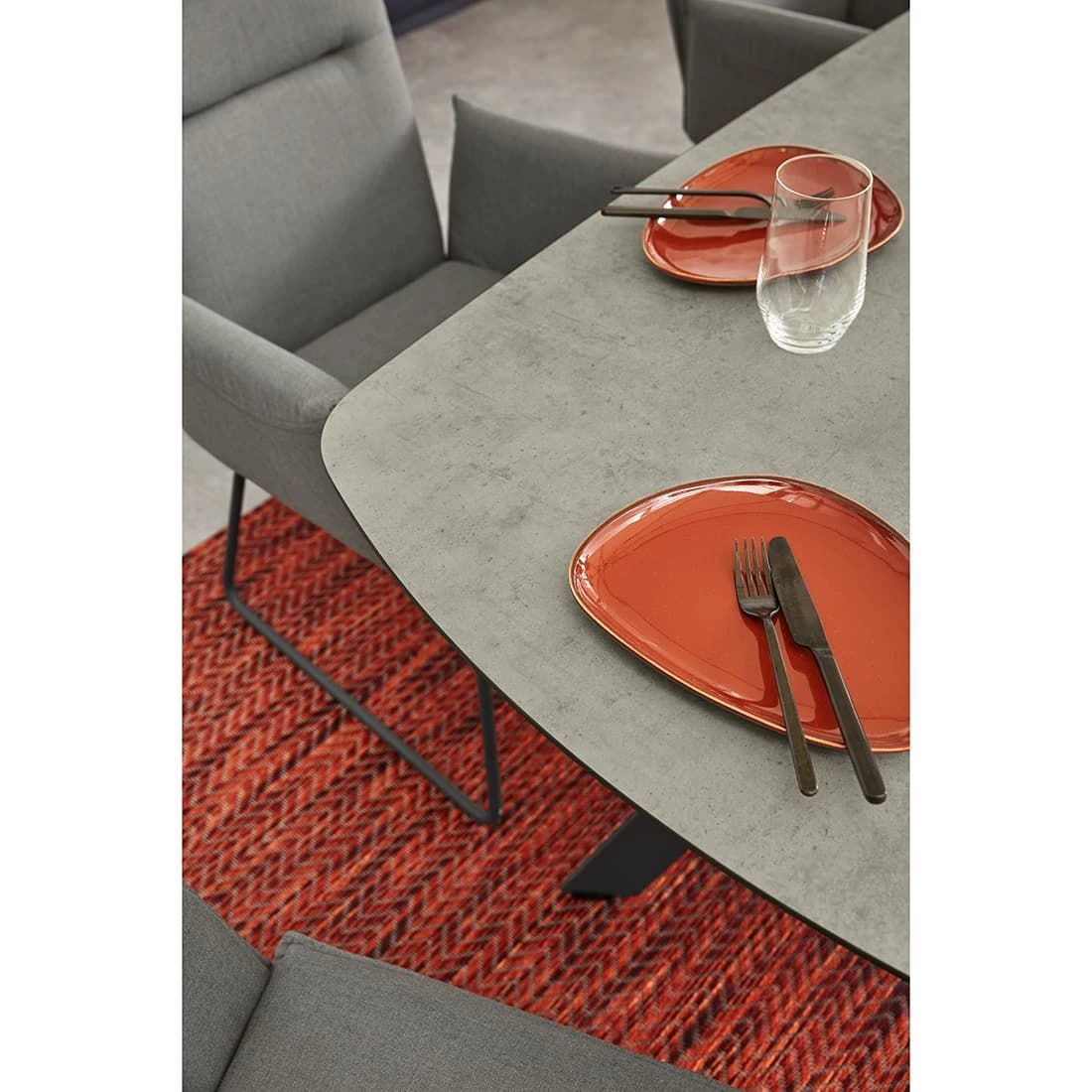 Musterring Spanien Gartentisch 200x100cm Stahl/HPL Anthrazit/Zement 6 Musterring Spanien Gartentisch 200x100cm Stahl/HPL Anthrazit/Zement – Bild 4