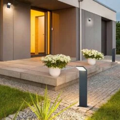 Trio Leuchten Pearl Stehleuchte Aluminium/Kunststoff Anthrazit -Garten Grill Geschäft 1309839 4