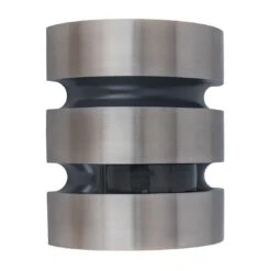 LUTEC Maya LED-Außenwandbeleuchtung Edelstahl Silber