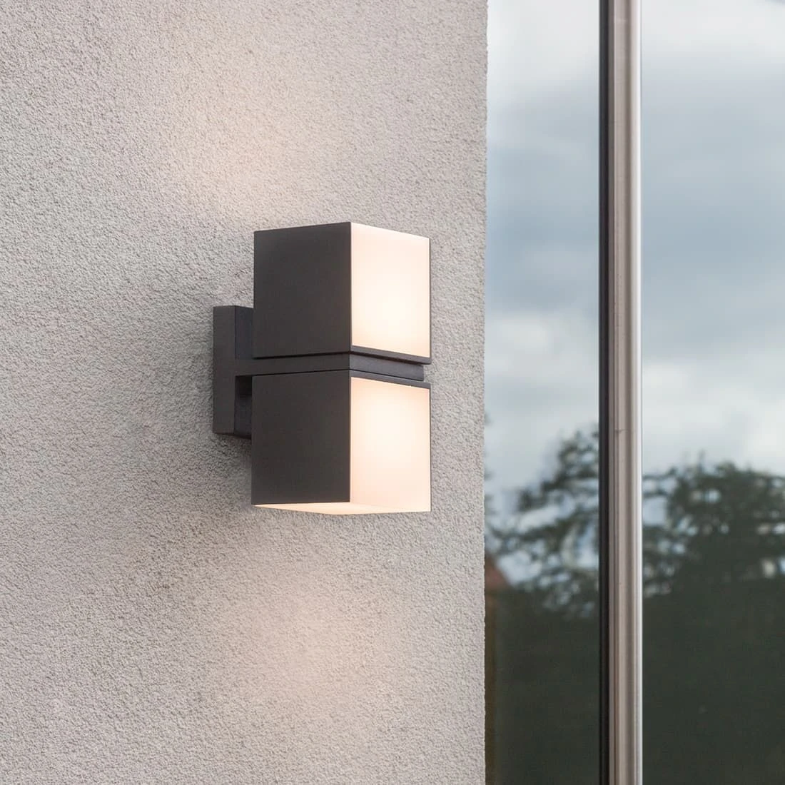 LUTEC Cuba LED-Außenwandbeleuchtung Gussaluminium Anthrazit 4 LUTEC Cuba LED-Außenwandbeleuchtung Gussaluminium Anthrazit – Bild 2