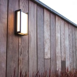 LUTEC Qubo LED -Außenwandbeleuchtung Gussaluminium Anthrazit -Garten Grill Geschäft 1311115 2