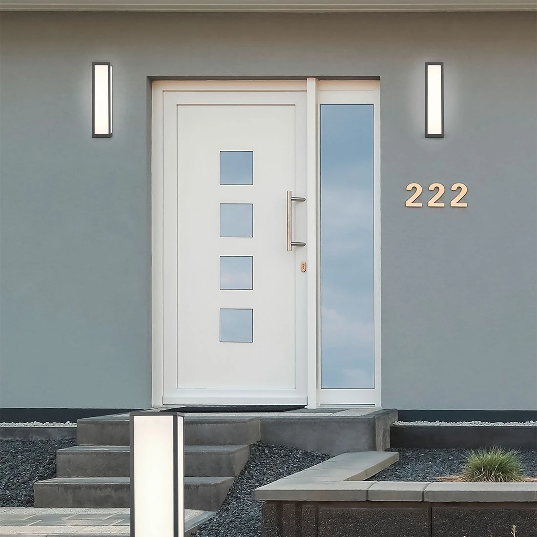 Trio Leuchten Fuerte LED Außenwandbeleuchtung 9x9,5x36cm Aluminium Anthrazit 7 Trio Leuchten Fuerte LED Außenwandbeleuchtung 9x9,5x36cm Aluminium Anthrazit – Bild 5