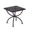 MBM Romeo Beistelltisch 50x50 Cm Schmiedeeisen Marone Antik 2 MBM Romeo Beistelltisch 50x50 Cm Schmiedeeisen Marone Antik -Garten Grill Geschäft 505387 1