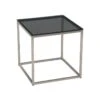 Stern Beistelltisch 45x45cm Edelstahl/Glas Schwarz -Garten Grill Geschäft 800429 1