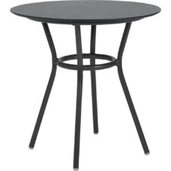 Stern Space Dining-Tisch Ø68cm Aluminium/Silverstar Anthrazit/Vintage Grau