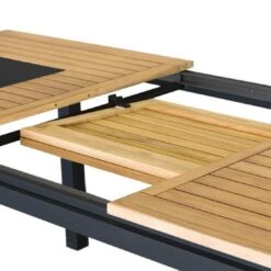 OUTLIV. Davos Ausziehtisch 180/240x100 Cm Aluminium/Teak Anthrazit -Garten Grill Geschäft 879585 4
