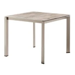 Sieger Gartentisch-Gestell 90x90 Cm Aluminium Champagner