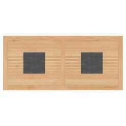 OUTLIV. Davos Tisch 220x100cm Aluminium/Teak Mit Keramikeinleger Anthrazit -Garten Grill Geschäft 906590 2