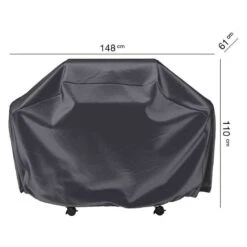AeroCover Grillabdeckung 148x61x110cm Polyester Uni Anthrazit