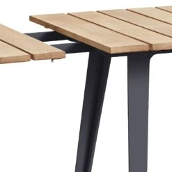 Cane-Line Copenhagen Ausziehtisch 160/243x84 Cm Aluminium/Teak Lava Grey/Natur -Garten Grill Geschäft cane line copenhagen ausziehtisch 160 243x84 cm aluminium teak 1463553 3