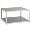 Cane-Line Level Beistelltisch 79x79cm Aluminium/Keramik Weiß/Light Grey -Garten Grill Geschäft cane line level beistelltisch 79x79cm aluminium keramik 1479910 1