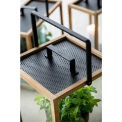 Cane-Line Lighthouse Laterne 33x33x54 Cm Teak/Aluminium Natur/Lava Grey -Garten Grill Geschäft cane line lighthouse laterne 33x33x54 cm teak aluminium 1463696 3