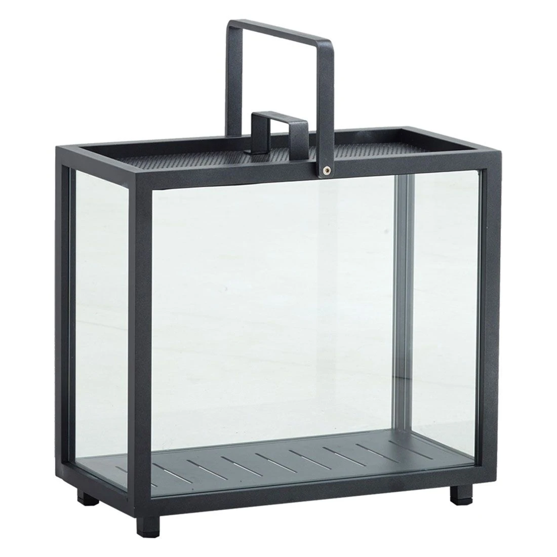 Cane-Line Lighthouse Laterne 46x23x42 Cm Rechteckig Aluminium Lava Grey 3 Cane-Line Lighthouse Laterne 46x23x42 Cm Rechteckig Aluminium Lava Grey