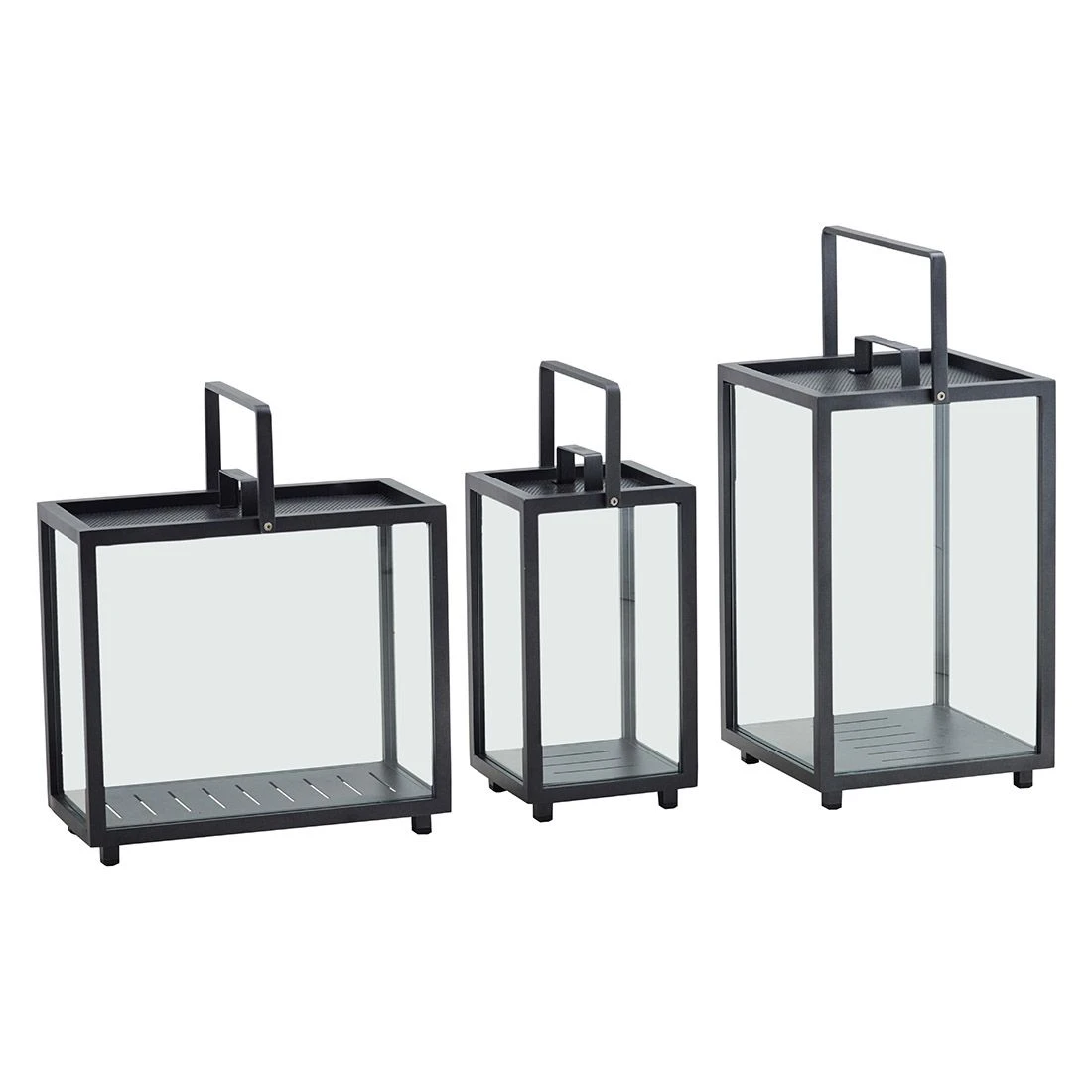 Cane-Line Lighthouse Laterne 46x23x42 Cm Rechteckig Aluminium Lava Grey 4 Cane-Line Lighthouse Laterne 46x23x42 Cm Rechteckig Aluminium Lava Grey – Bild 2