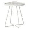 Cane-Line On-the-move Beistelltisch Ø37x47 Cm Aluminium White