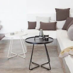 Cane-Line On-the-move Beistelltisch Ø44x54 Cm Aluminium Black -Garten Grill Geschäft cane line on the move beistelltisch durchm44x54 cm aluminium 1464268 4