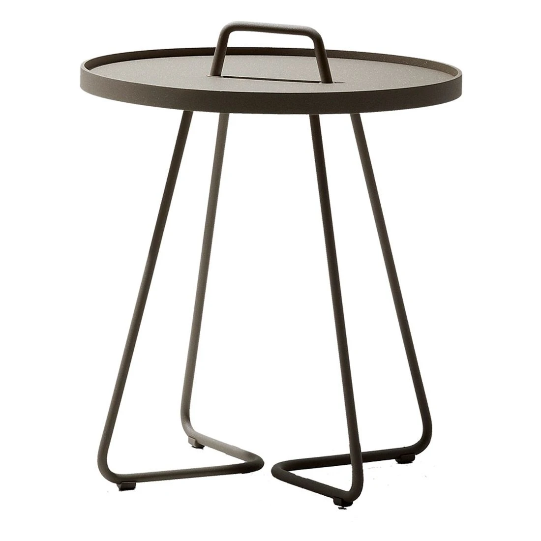 Cane-Line On-the-move Beistelltisch Ø44x54 Cm Aluminium Taupe 3 Cane-Line On-the-move Beistelltisch Ø44x54 Cm Aluminium Taupe