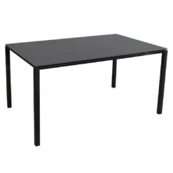 Cane-Line Pure Gartentisch 150x90cm Aluminium/Keramik Lava Grey/Nero Black