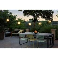 Fermob Hoop LED-Außenwandbeleuchtung 1200cm Kaktus -Garten Grill Geschäft fermob hoop led lichterkette 120cm kaktus 1312424 12