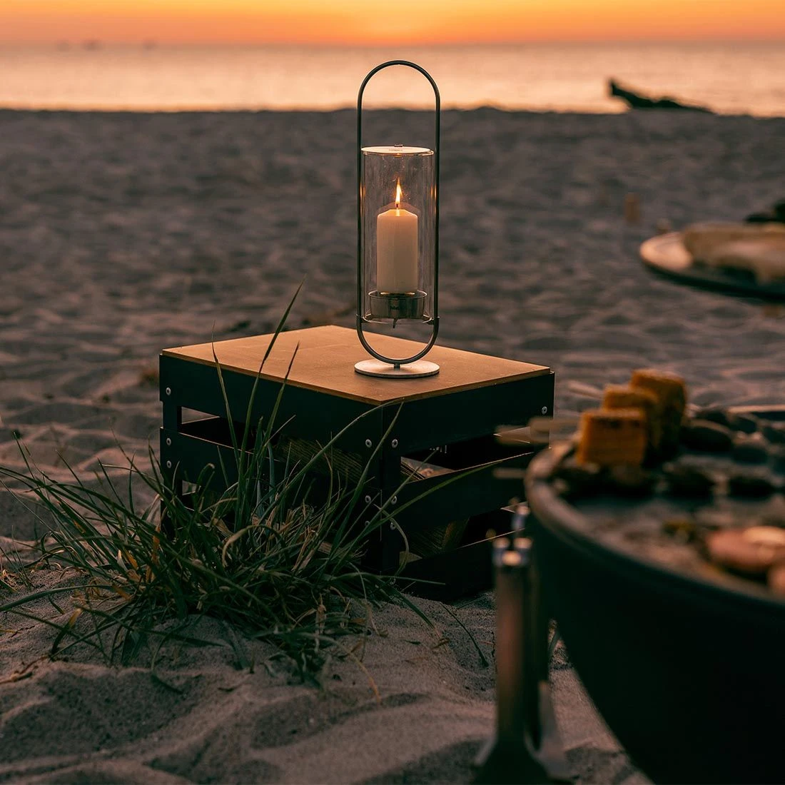 Höfats Oval Candle 35 Kerzenhalter Edelstahl/Glas Silber 4 Höfats Oval Candle 35 Kerzenhalter Edelstahl/Glas Silber – Bild 2