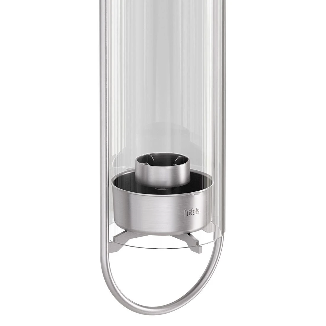 Höfats Oval Candle 55 Kerzenhalter Edelstahl/Glas Silber 10 Höfats Oval Candle 55 Kerzenhalter Edelstahl/Glas Silber – Bild 8