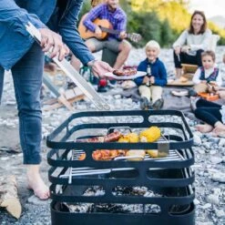 Höfats CUBE Grillrost Aus Edelstahl Zu Feuerkorb Cube Silber -Garten Grill Geschäft hofats grillrost fur cube 6