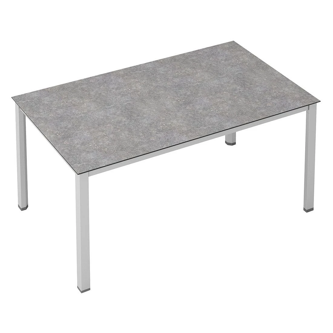 Kettler Cubic Gartentisch 220x95cm Aluminium/HPL Silber/Kalksandstein 4 Kettler Cubic Gartentisch 220x95cm Aluminium/HPL Silber/Kalksandstein – Bild 2