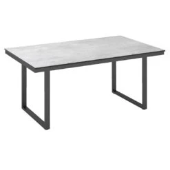 Kettler Skate Gartentisch 160x95cm Aluminium/HPL Anthrazit/Grau
